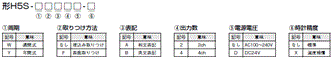 H5S 形式/種類 2 