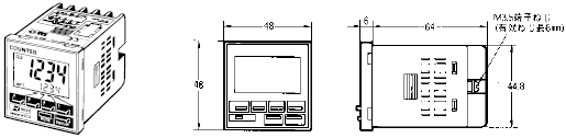 H7CR 外形寸法 4 