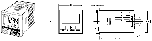 H7CR 外形寸法 8 