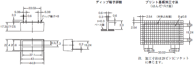 H7E□-N 外形寸法 25 