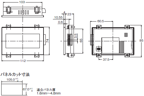 NVシリーズ 外形寸法 1 