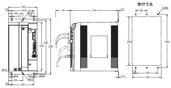 R88M-K, R88D-KN□-ECT 外形寸法 13 