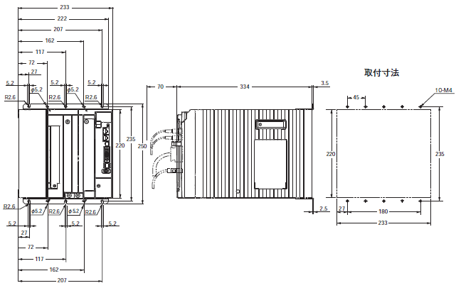 R88M-K, R88D-KN□-ECT 外形寸法 14 