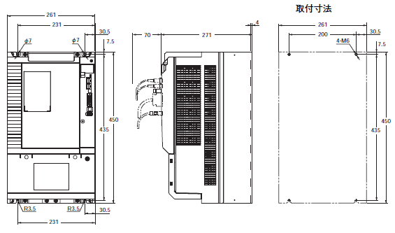 R88M-K, R88D-KN□-ECT 外形寸法 10 