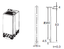 61F用付属品 外形寸法 2 