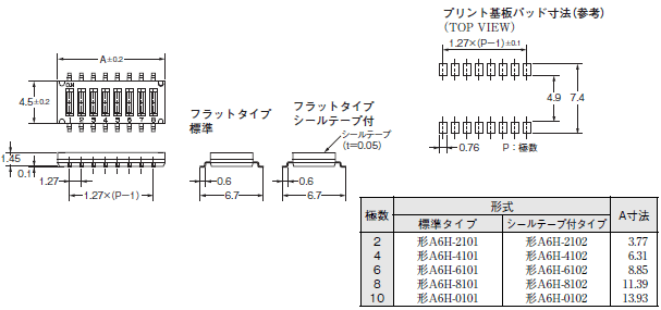 A6H 外形寸法 1 