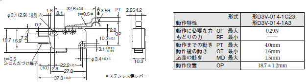 D3V-01 外形寸法 16 