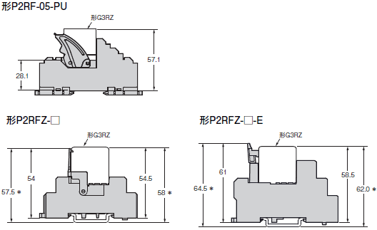 G3RZ 外形寸法 6 