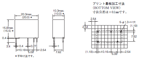 G5SB 外形寸法 1 