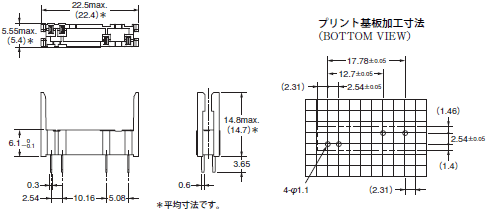 G6DS 外形寸法 3 