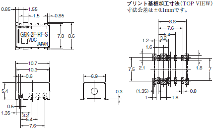 G6K(U)-2F(P)-RF(-S, -T) 外形寸法 2 
