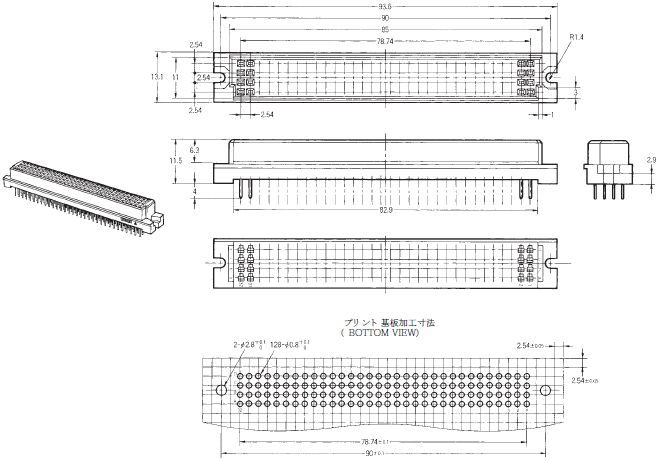 XC5（多極） 外形寸法 4 