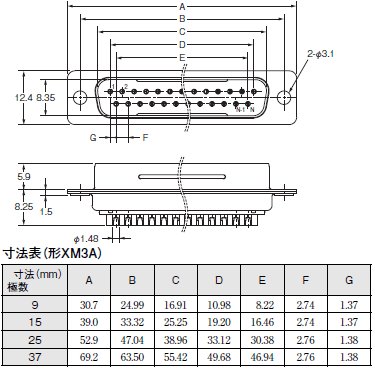 XM3 外形寸法 8 