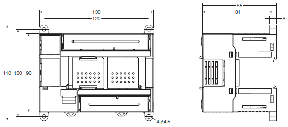 G9SP 外形寸法 3 