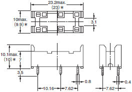 P6B, P6C, P6D, P7LF, PFP 外形寸法 2 