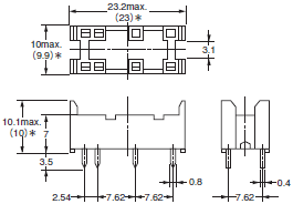 P6B, P6C, P6D, P7LF, PFP 外形寸法 4 