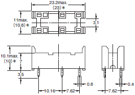 P6B, P6C, P6D, P7LF, PFP 外形寸法 6 