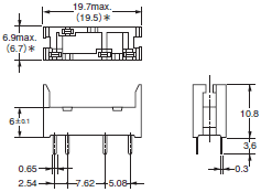 P6B, P6C, P6D, P7LF, PFP 外形寸法 13 