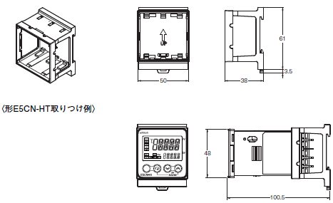 E5CN-HT 外形寸法 14 