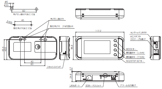 ZN-DPX21-S 外形寸法 2 