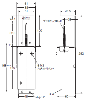 TP70 外形寸法 1 