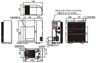 FJシリーズ(オールインワンビジョンシステム) 外形寸法 3 