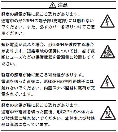 G3PH ご使用の前に 2 