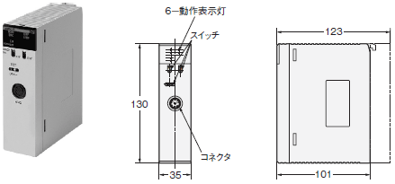 CS1W-V680C11 / V680C12 外形寸法 2 