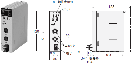 CS1W-V680C11 / V680C12 外形寸法 4 