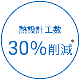 熱設計工数30％削減