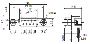 XM3-LS 外形寸法 2 