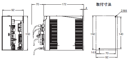 R88L-EC, R88D-KN□-ECT-L 外形寸法 7 