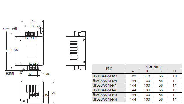 3G3RX-V1 外形寸法 29 