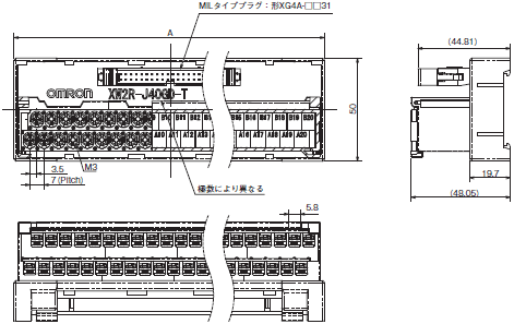 XW2R（汎用タイプ） 外形寸法 5 