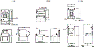 3G3MX2-V1 外形寸法 36 