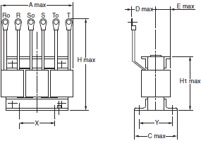 3G3MX2-V1 外形寸法 39 