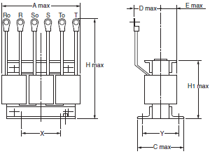 3G3MX2-V1 外形寸法 41 