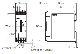 S8VK-G 外形寸法 2 