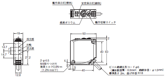 E3JK (NEW) 外形寸法 6 