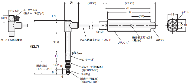 E9NC-T 外形寸法 4 