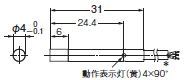 E2E（小径タイプ） 外形寸法 28 