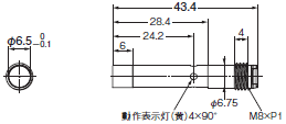 E2E（小径タイプ） 外形寸法 46 