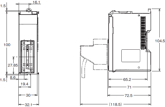 NX-ID / IA / OD / OC / MD 外形寸法 15 