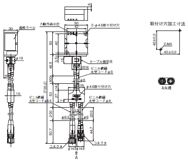 V680Sシリーズ 外形寸法 4 