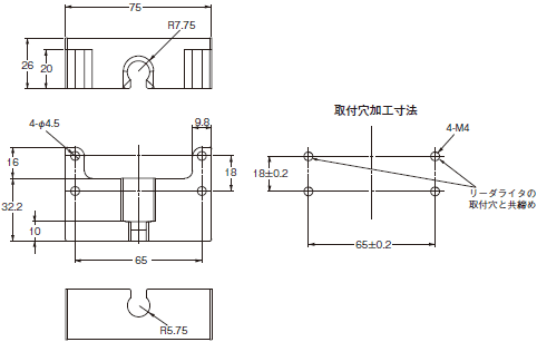 V680Sシリーズ 外形寸法 24 