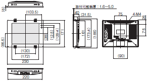 FHシリーズ 外形寸法 54 
