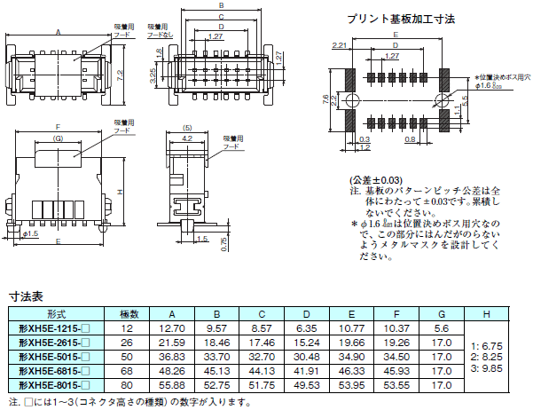 XH5 外形寸法 3 