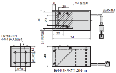 FLVシリーズ 外形寸法 36 