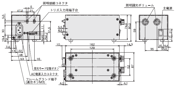 FLVシリーズ 外形寸法 80 