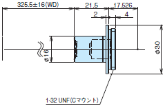 3Z4S-LE VS-MCシリーズ (φ16ストレート鏡筒タイプ) 外形寸法 1 